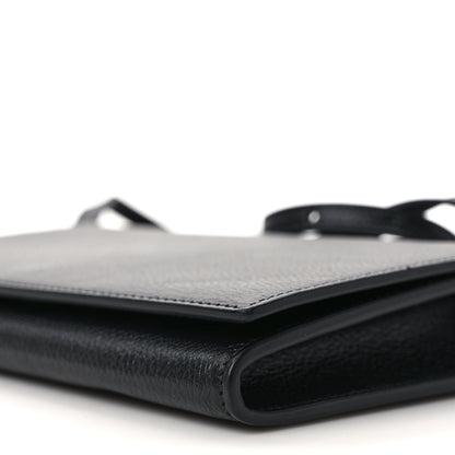 Balenciaga Grained Calfskin Phone Holder Black 8 of 8