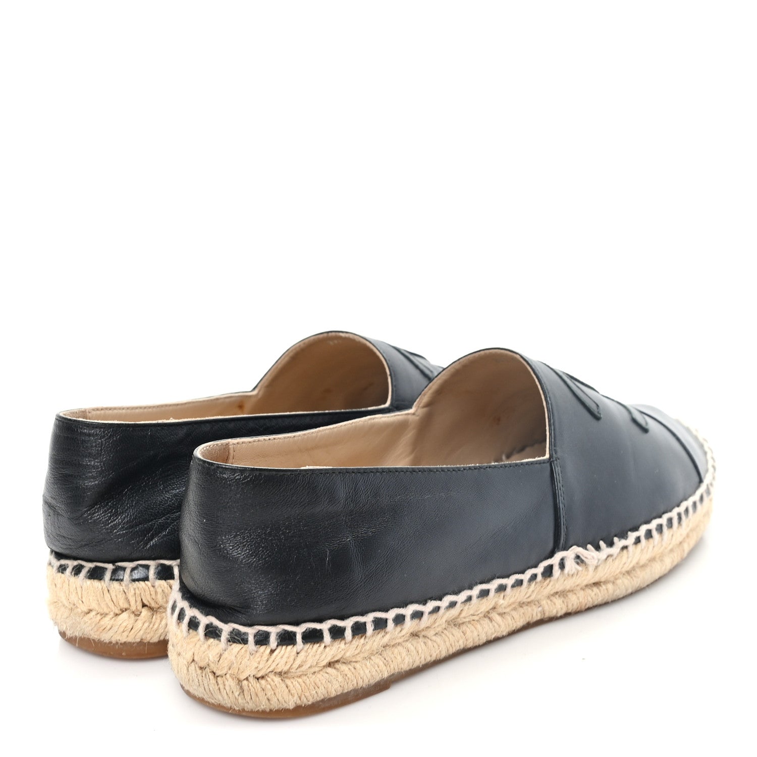 Chanel Lambskin CC Espadrilles 39 Black 5 of 10