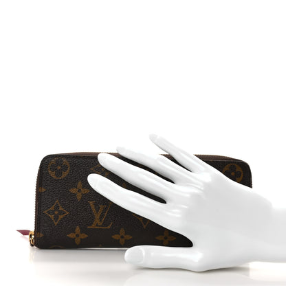 Louis Vuitton Monogram Clemence Wallet Fuchsia 2 of 8