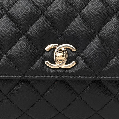 Chanel Caviar Quilted Mini Coco Handle Flap Black 7 of 11
