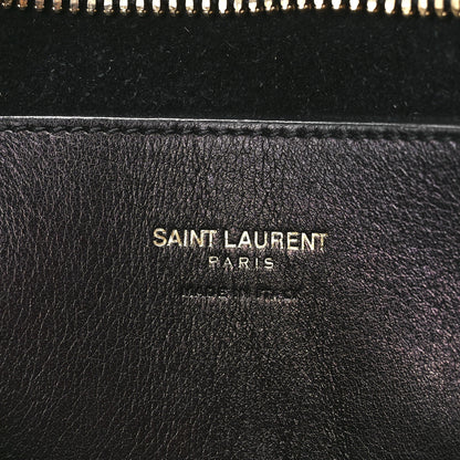 Saint Laurent Calfskin Monogram Baby Cabas Black 5 of 12