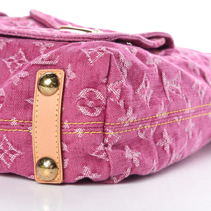 Louis Vuitton Denim Baggy GM Fuchsia 6 of 11