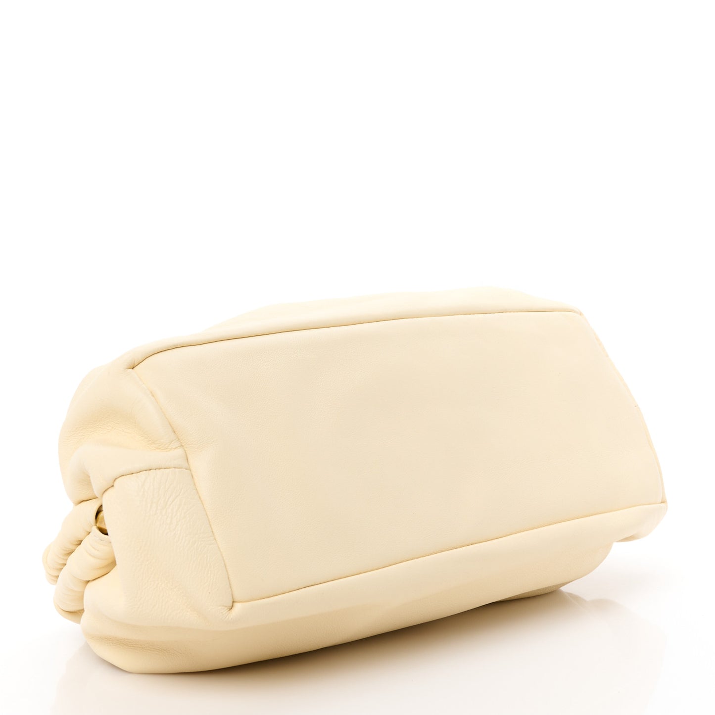 Lambskin Cloud Clutch Crema