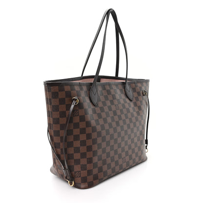 Louis Vuitton Damier Ebene Neo Neverfull MM Rose Ballerine 4 of 12