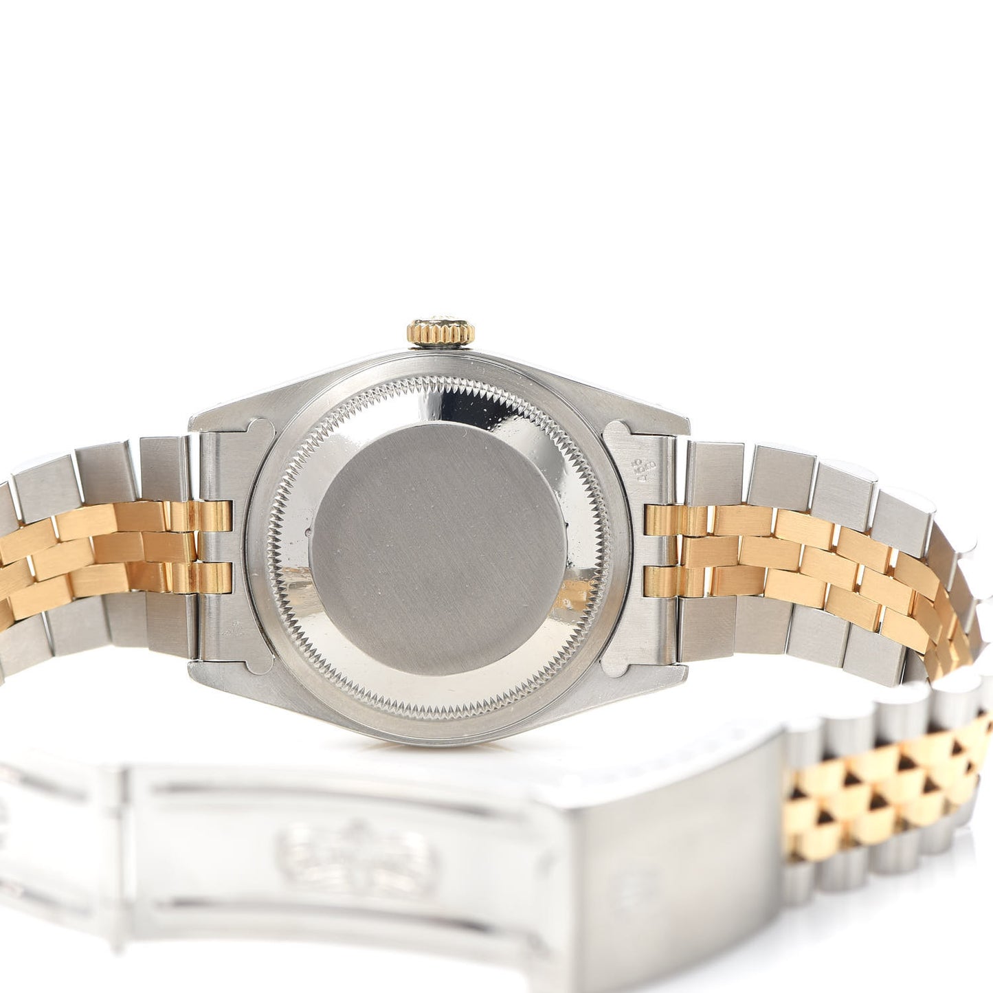 Stainless Steel 18K Yellow Gold Diamond 36mm Oyster Perpetual Datejust Watch Champagne 16233