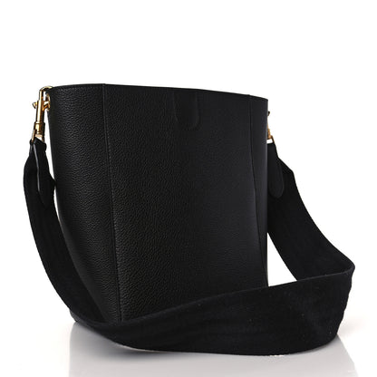 Celine Soft Grained Calfskin Small Sangle Bucket Bag Black 3 of 8