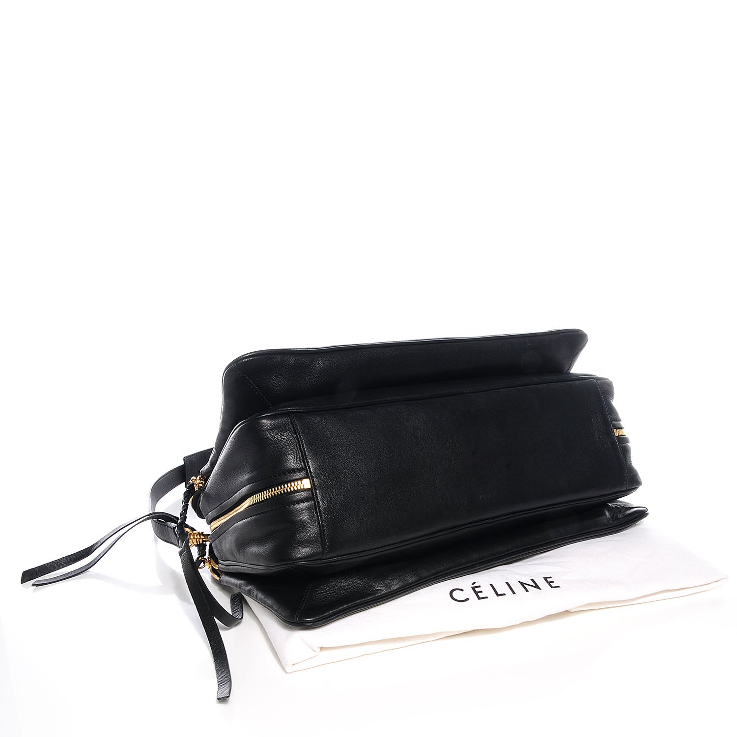 Celine Smooth Calfskin Small Triptyque Satchel Black 4 of 10
