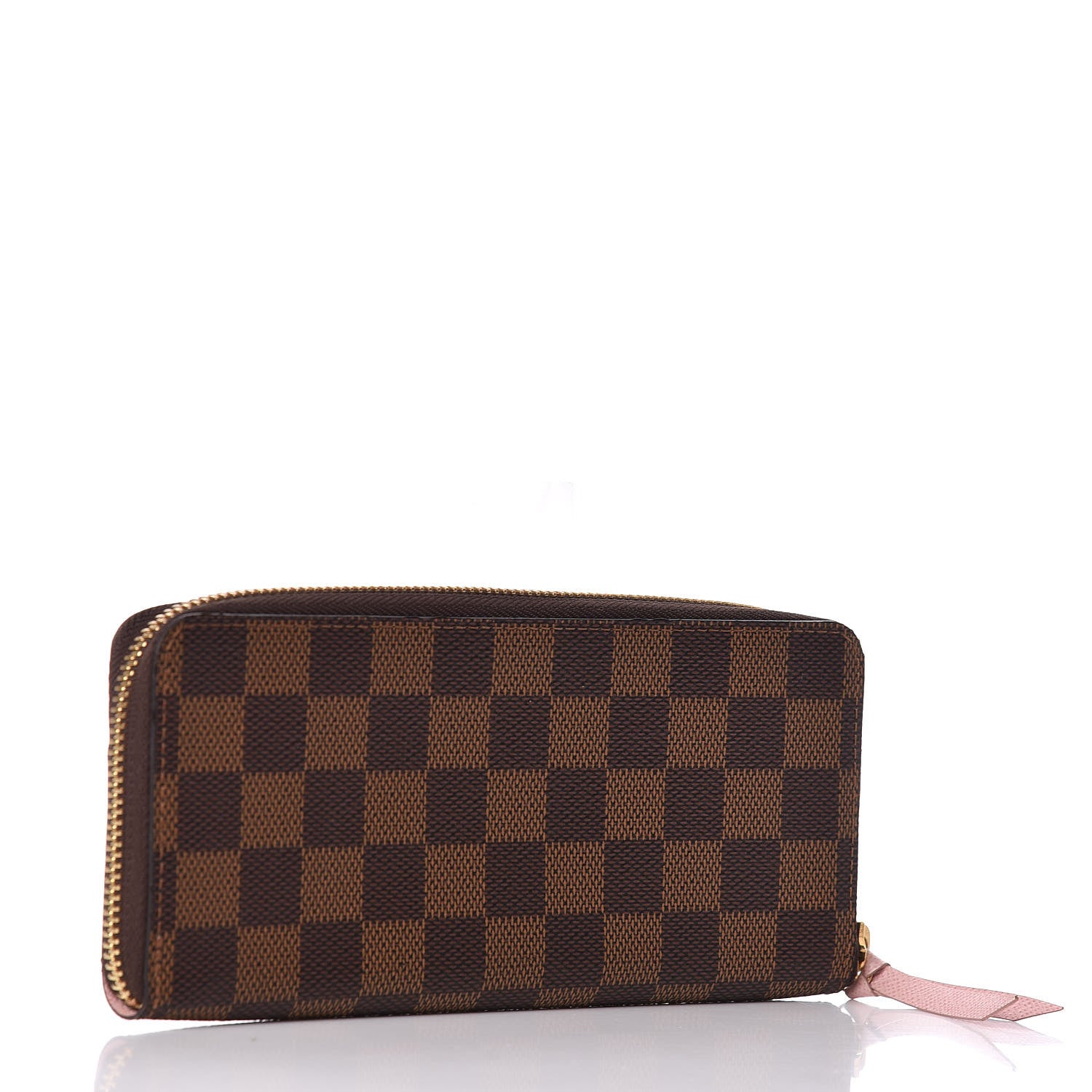 Louis Vuitton Damier Ebene Clemence Wallet Rose Ballerine 3 of 6