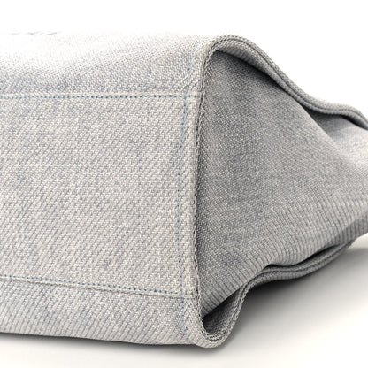 Chanel Canvas Medium Deauville Tote Denim Blue 7 of 9