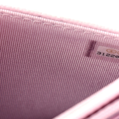 Chanel Caviar Quilted Wallet On Chain WOC Light Pink 8 of 12