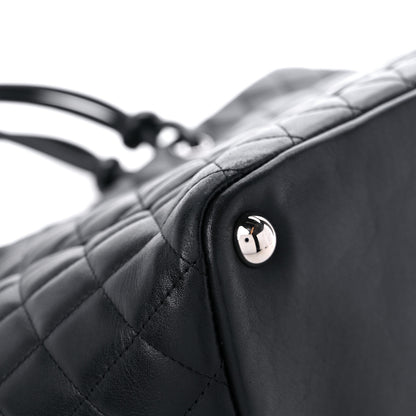Chanel Calfskin Quilted Large Cambon Tote Black 10 of 16