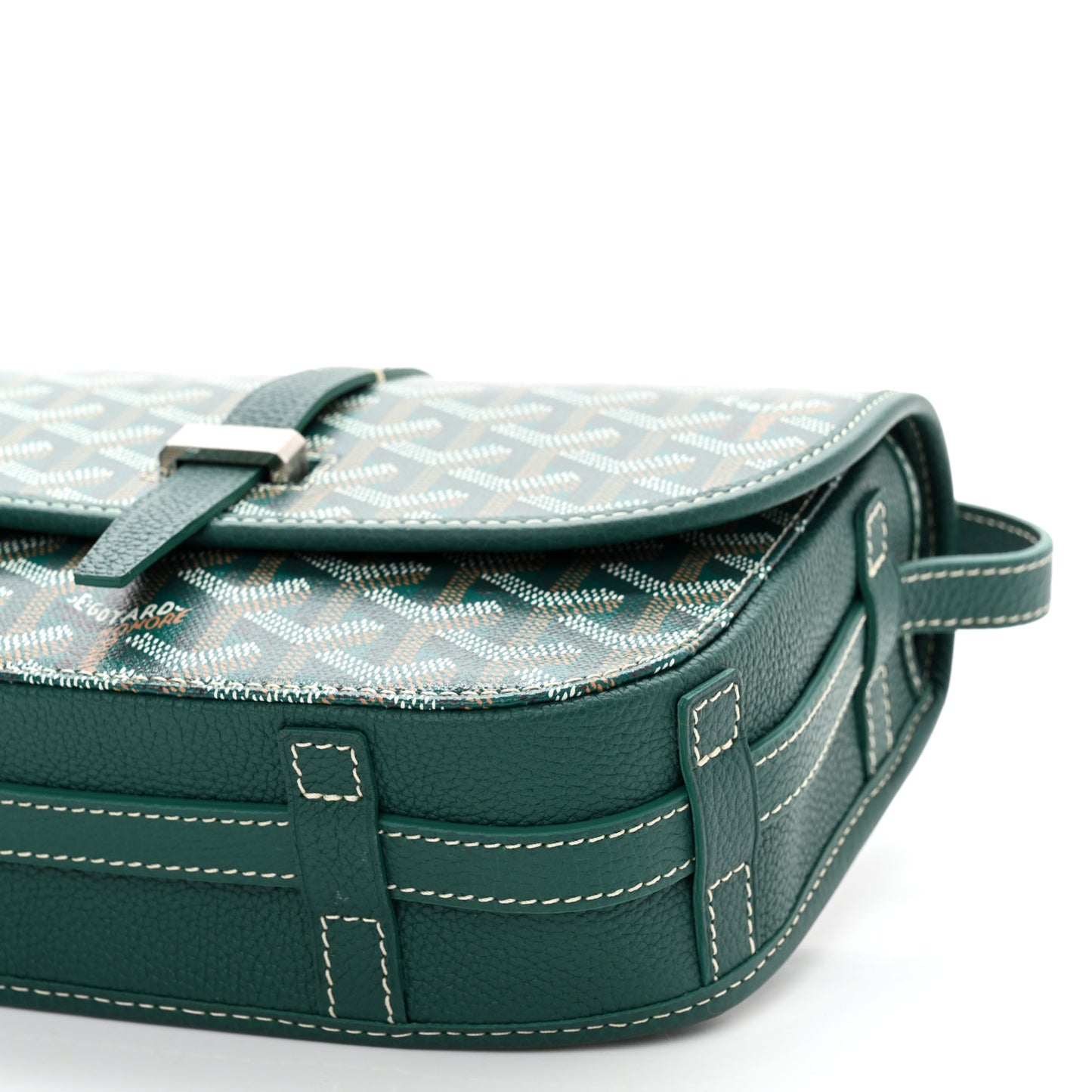 Goyardine Belvedere II PM Messenger Bag Green