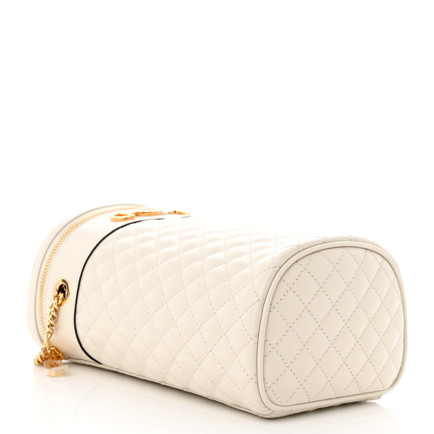 Calfskin Trapuntata Zumi Belt Bag Off White
