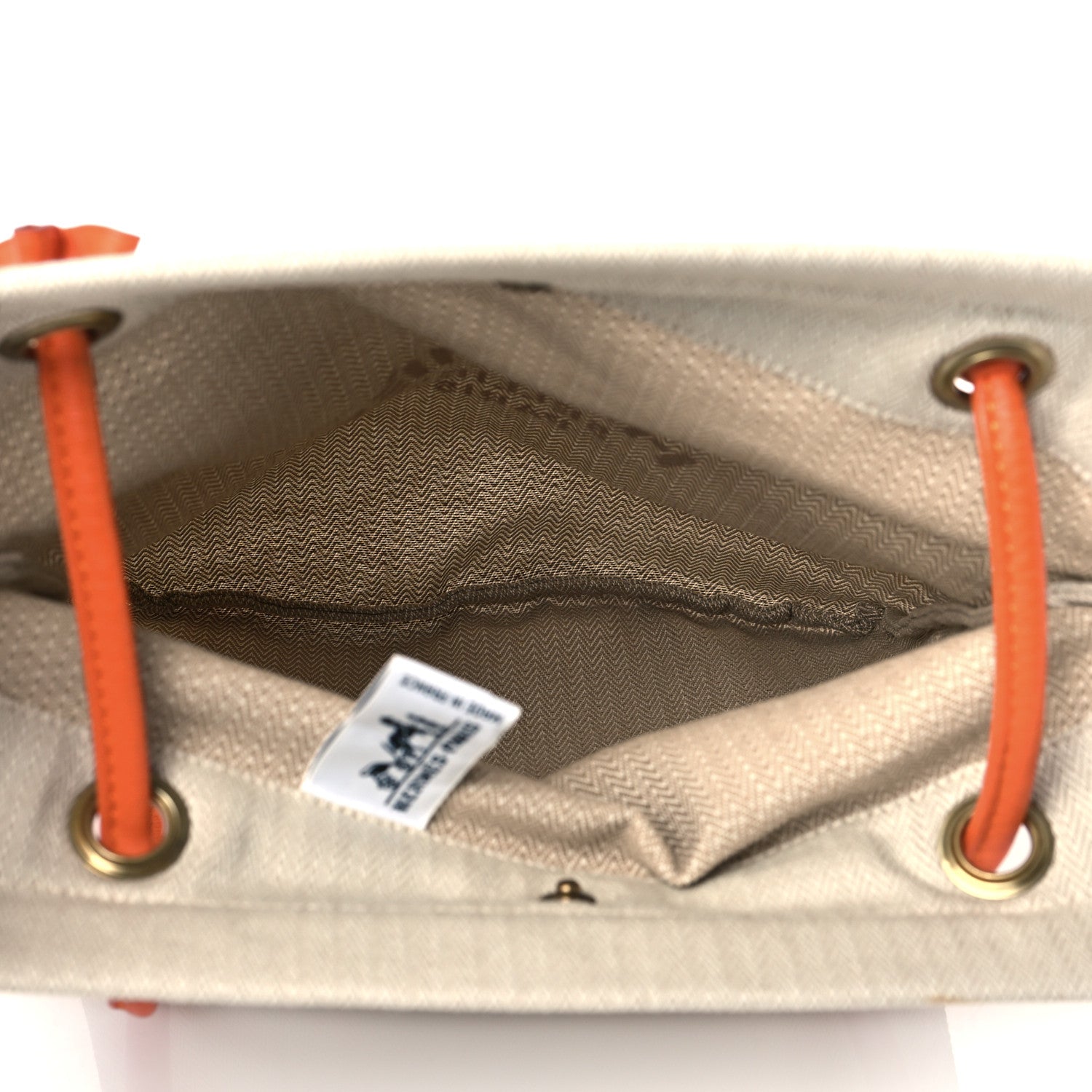 Hermes Canvas Swift Aline Grooming Bag Orange 5 of 9