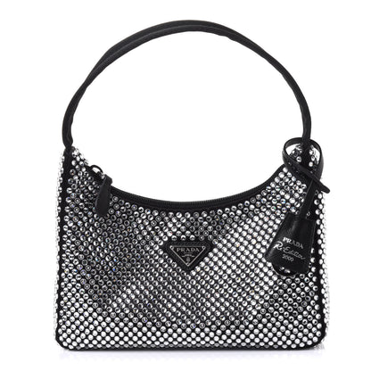 Prada Satin Crystal Mini Re-Edition 2000 Bag Cristal 1 of 11