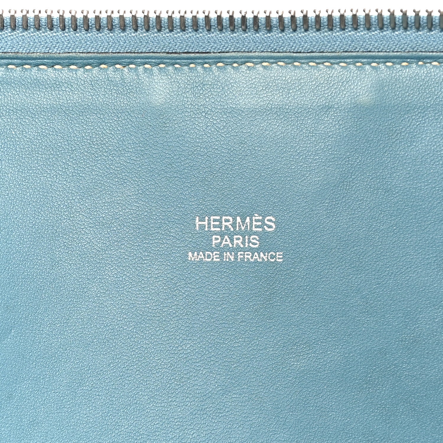 Hermes Taurillon Clemence Bolide 31 Blue Jean 7 of 10