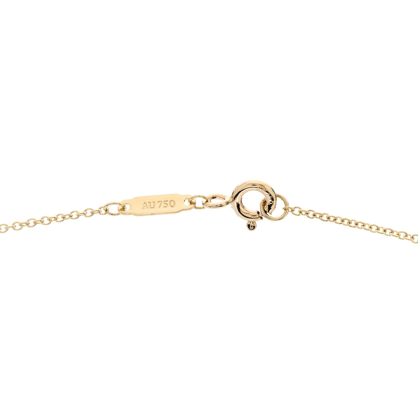 18K Yellow Gold Infinity Pendant Necklace