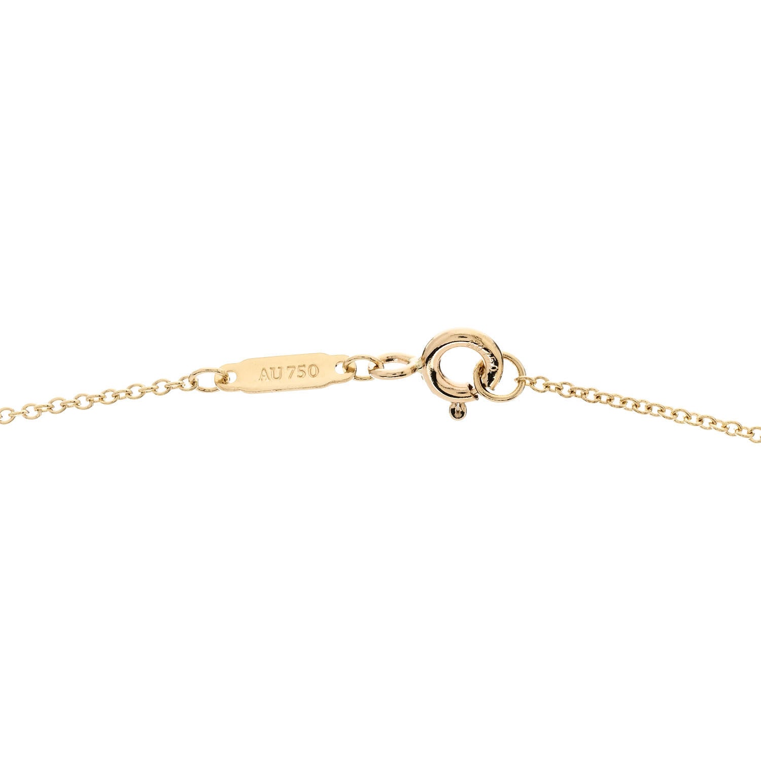 Tiffany 18K Yellow Gold Infinity Pendant Necklace 5 of 5
