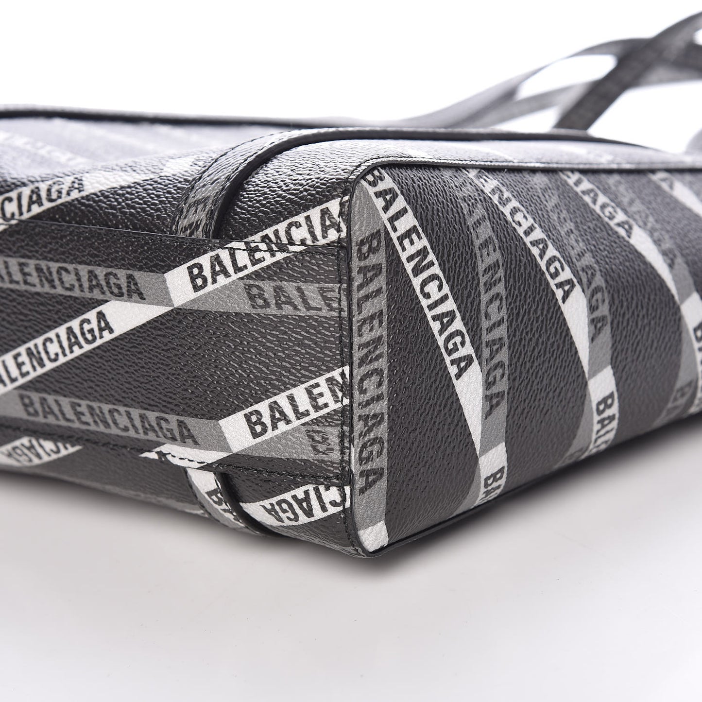 Coated Canvas Losange Monogram Mini Tote Black Grey