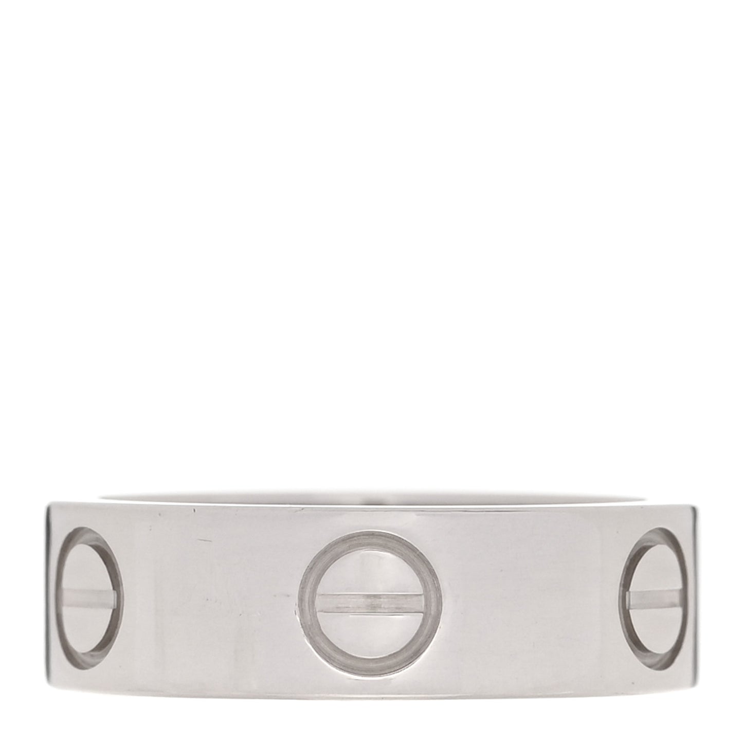18K White Gold 5.5mm LOVE Ring 49 4.75