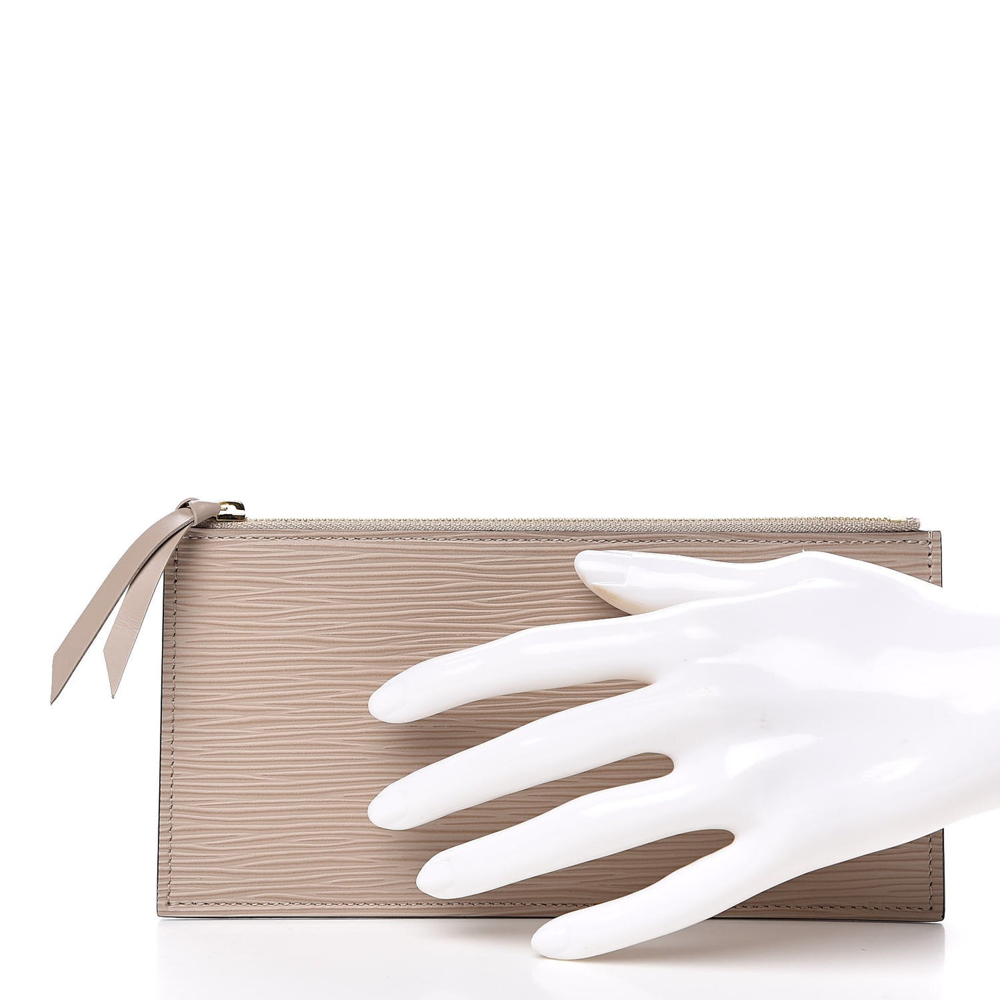Epi Felicie Chain Wallet Zippered Insert Galet