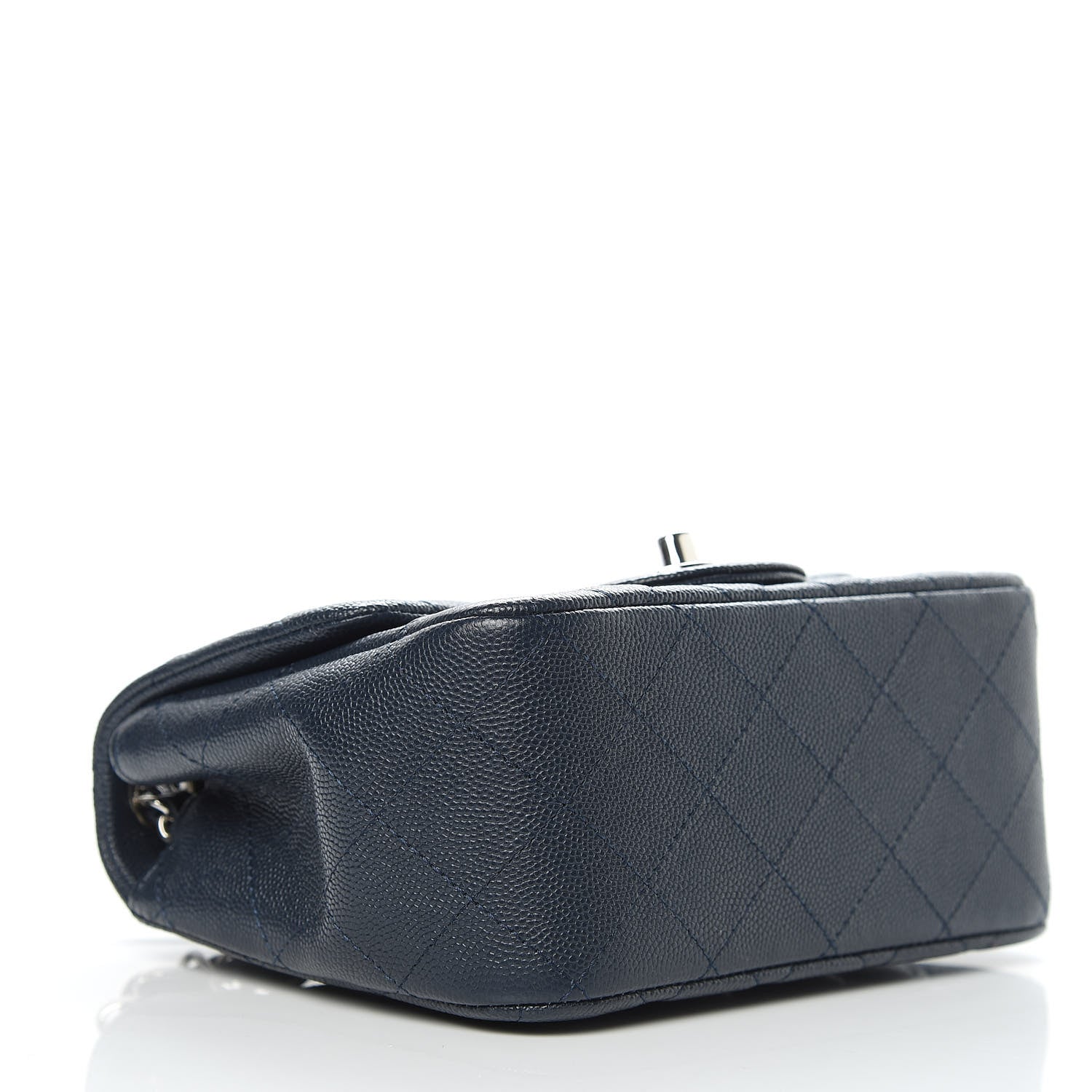 Chanel Caviar Quilted Mini Square Flap Navy 4 of 10