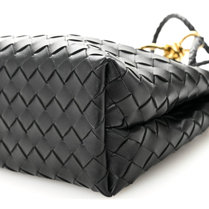 Bottega Veneta Nappa Intrecciato Small Andiamo Shoulder Bag Black 9 of 9