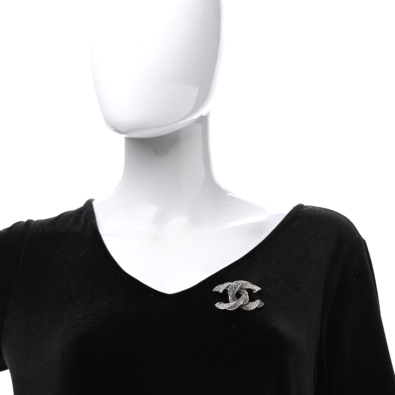 Chanel CC Chanel Brooch Silver 3 of 5