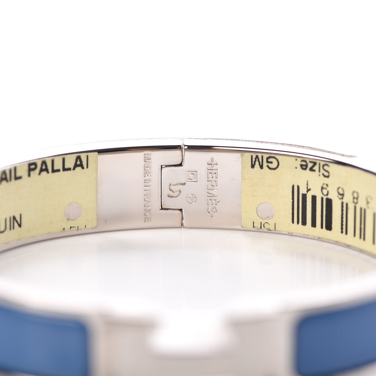 Enamel Narrow Clic Clac H Bracelet GM Bleu Turquin