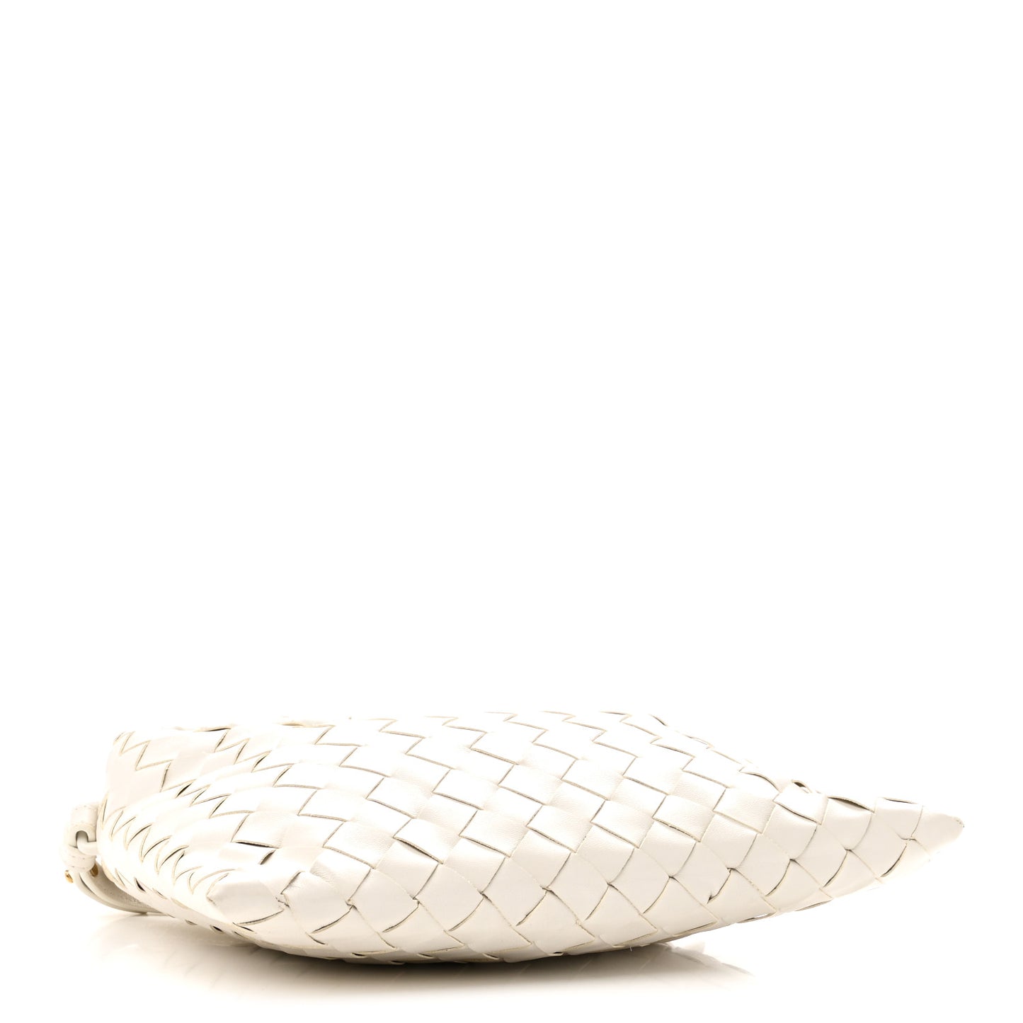 Calfskin Intrecciato Mini Hop White