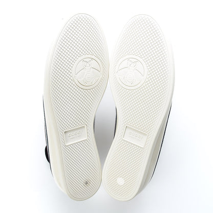 Gucci Patent Calfskin Crystal Womens Web Falacer Sneakers 40 White 5 of 14