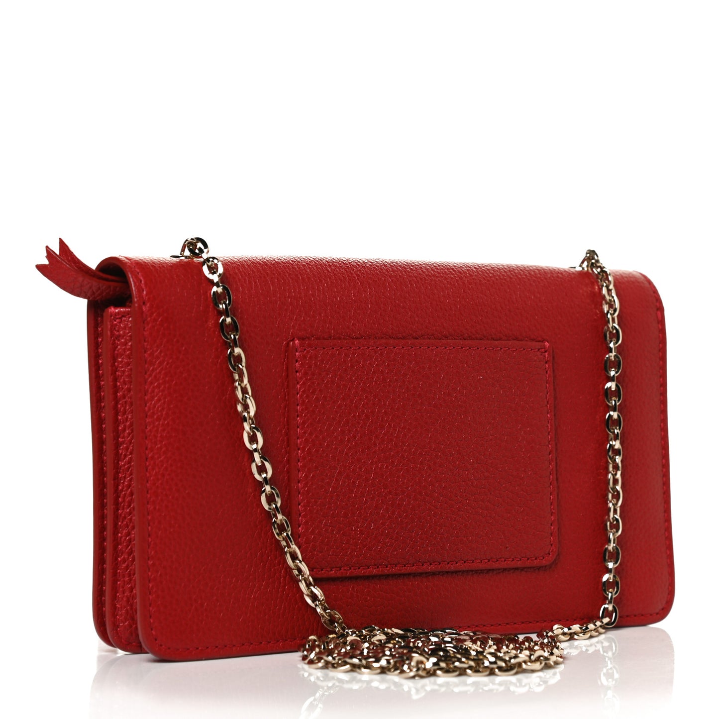 Grainy Print Bayswater Clutch Wallet Tomato Red