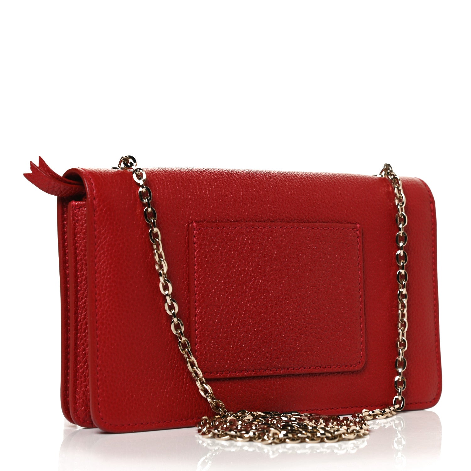 Mulberry Grainy Print Bayswater Clutch Wallet Tomato Red 3 of 9
