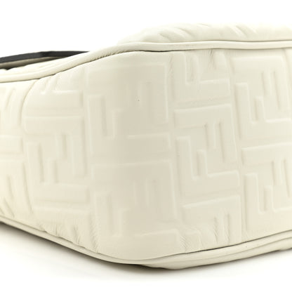 Fendi Nappa Small FF Embossed Large Chain Baguette White 9 of 12