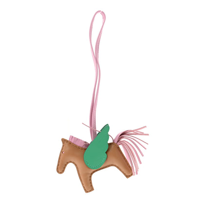 Hermes Milo Lambskin Grigri Rodeo Pegase Horse Bag Charm PM Chai Mauve Sylvestre Menthe 1 of 5