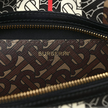 Burberry E-Canvas Monogram Stripe Medium Sonny Bum Bag Bridle Brown 6 of 8