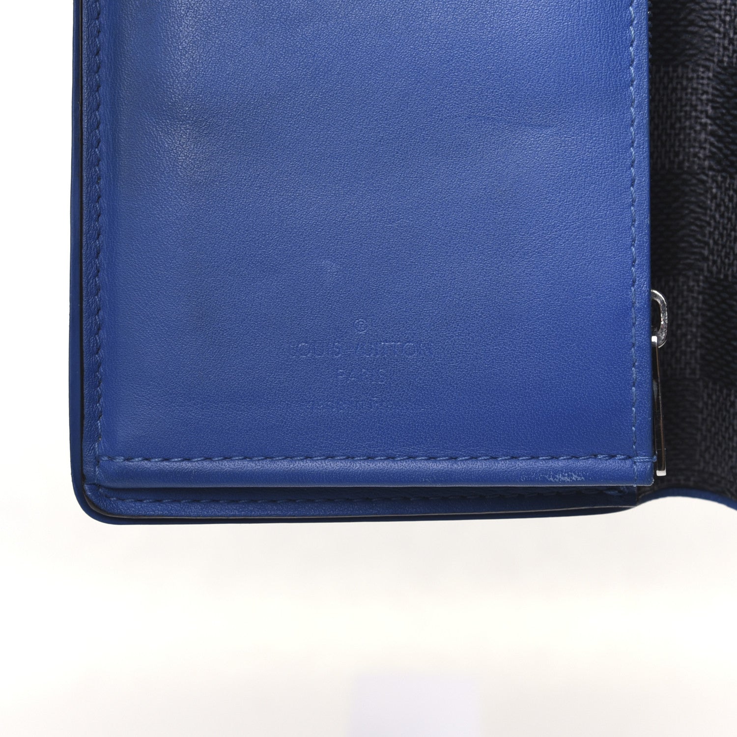 Louis Vuitton Damier Graphite Brazza Wallet Bleu Neon 8 of 13