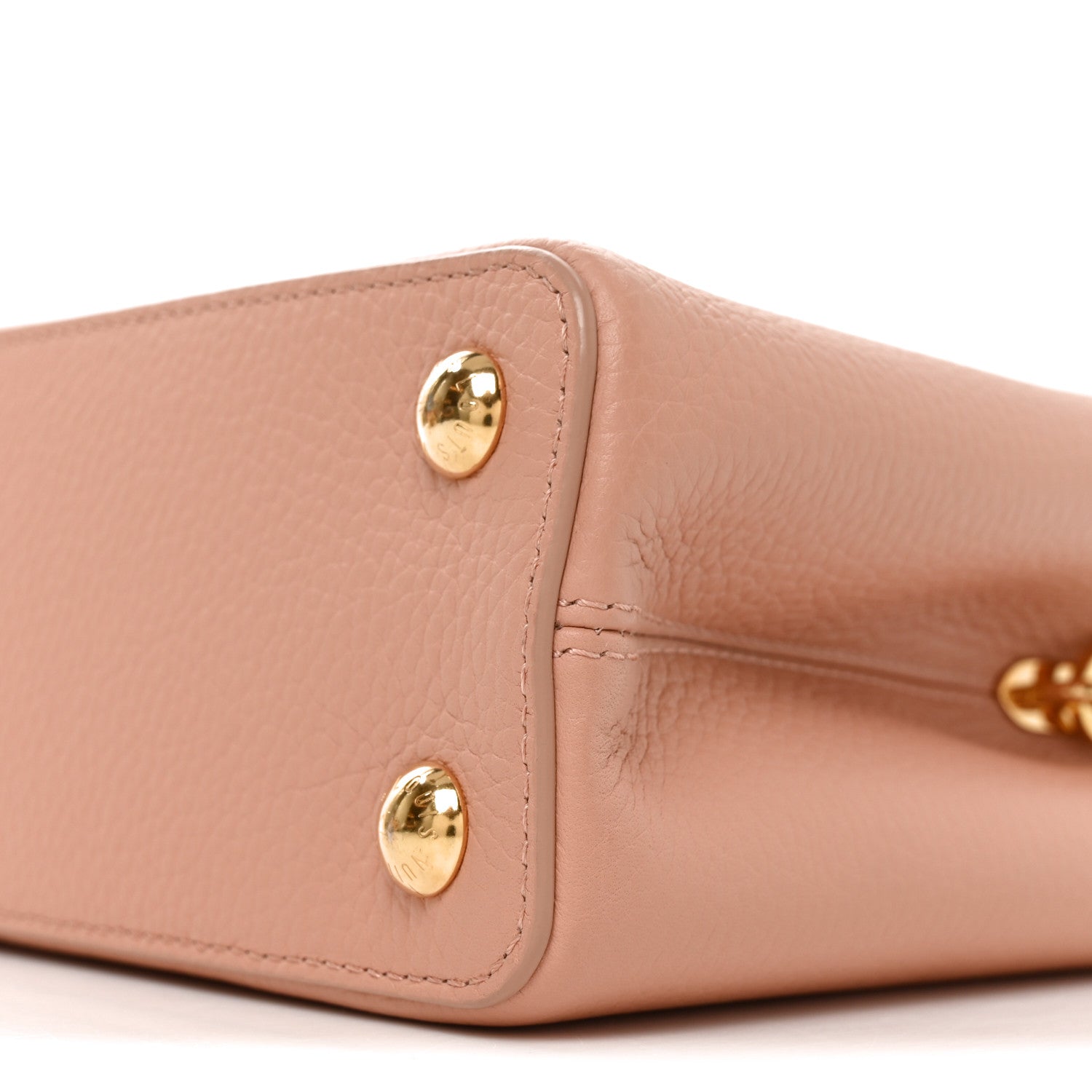 Louis Vuitton Taurillon Capucines BB Rose Trianon Creme 9 of 9