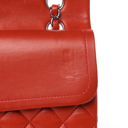 Chanel Lambskin Quilted Medium Double Flap Red 12 of 19