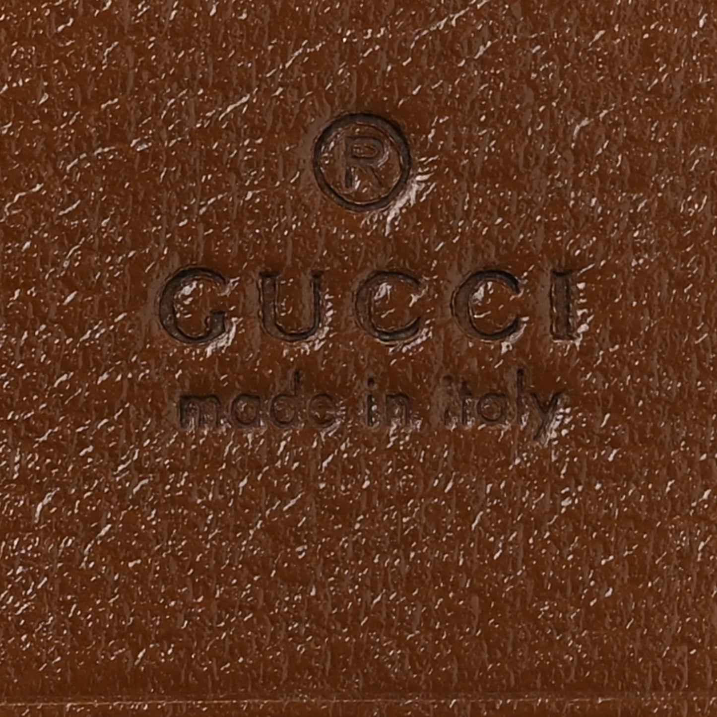 GG Supreme Monogram Horsebit 1955 Card Case Wallet Beige Ebony Brown Sugar
