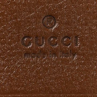 Gucci GG Supreme Monogram Horsebit 1955 Card Case Wallet Beige Ebony Brown Sugar 7 of 10
