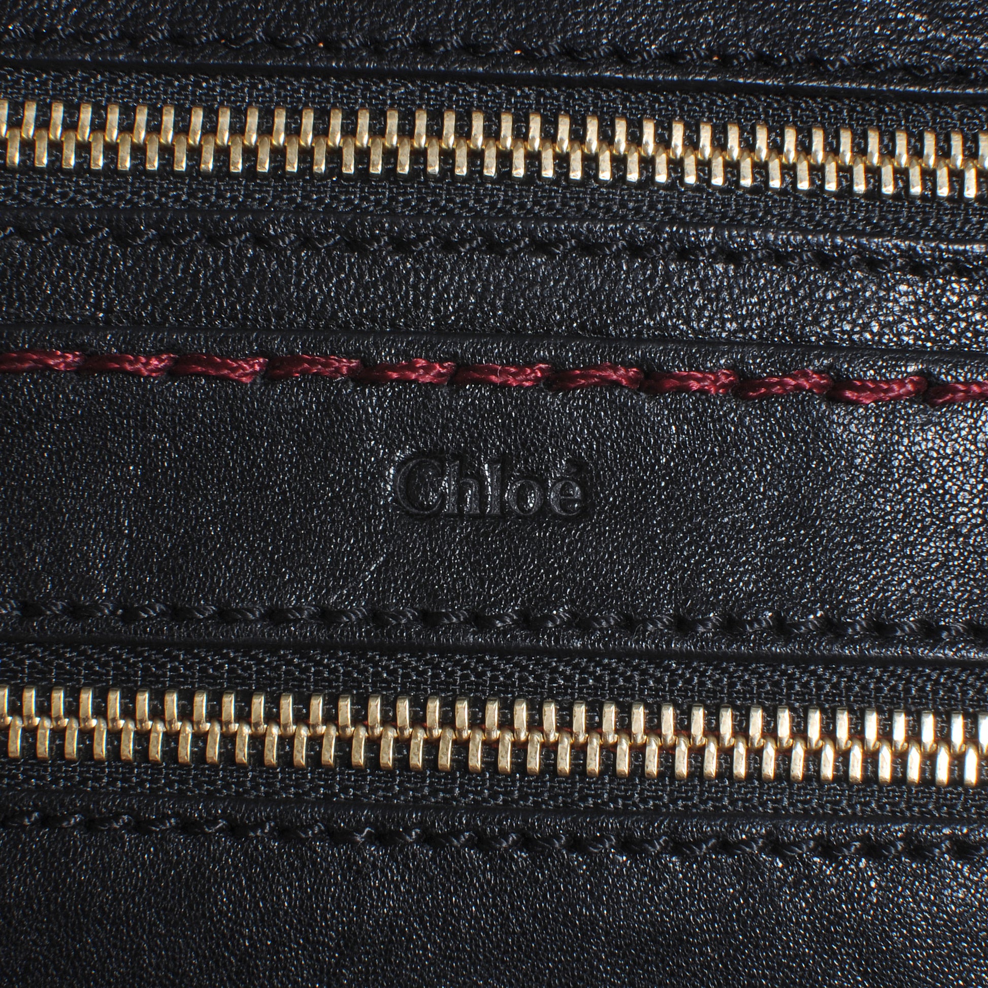 Chloe Leather Medium Angie Shoulder Bag Black 6 of 9