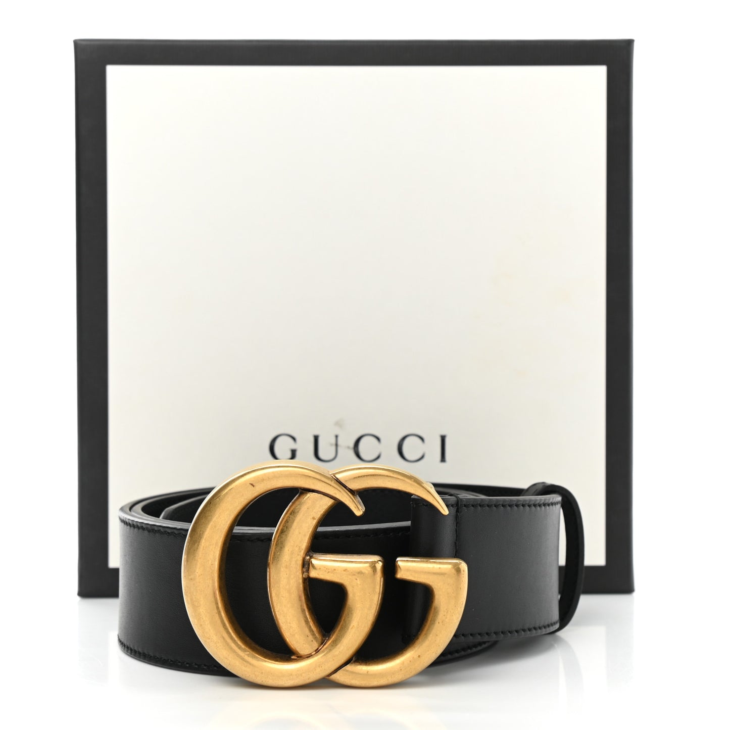 Calfskin Double G 40mm Belt 80 32 Black