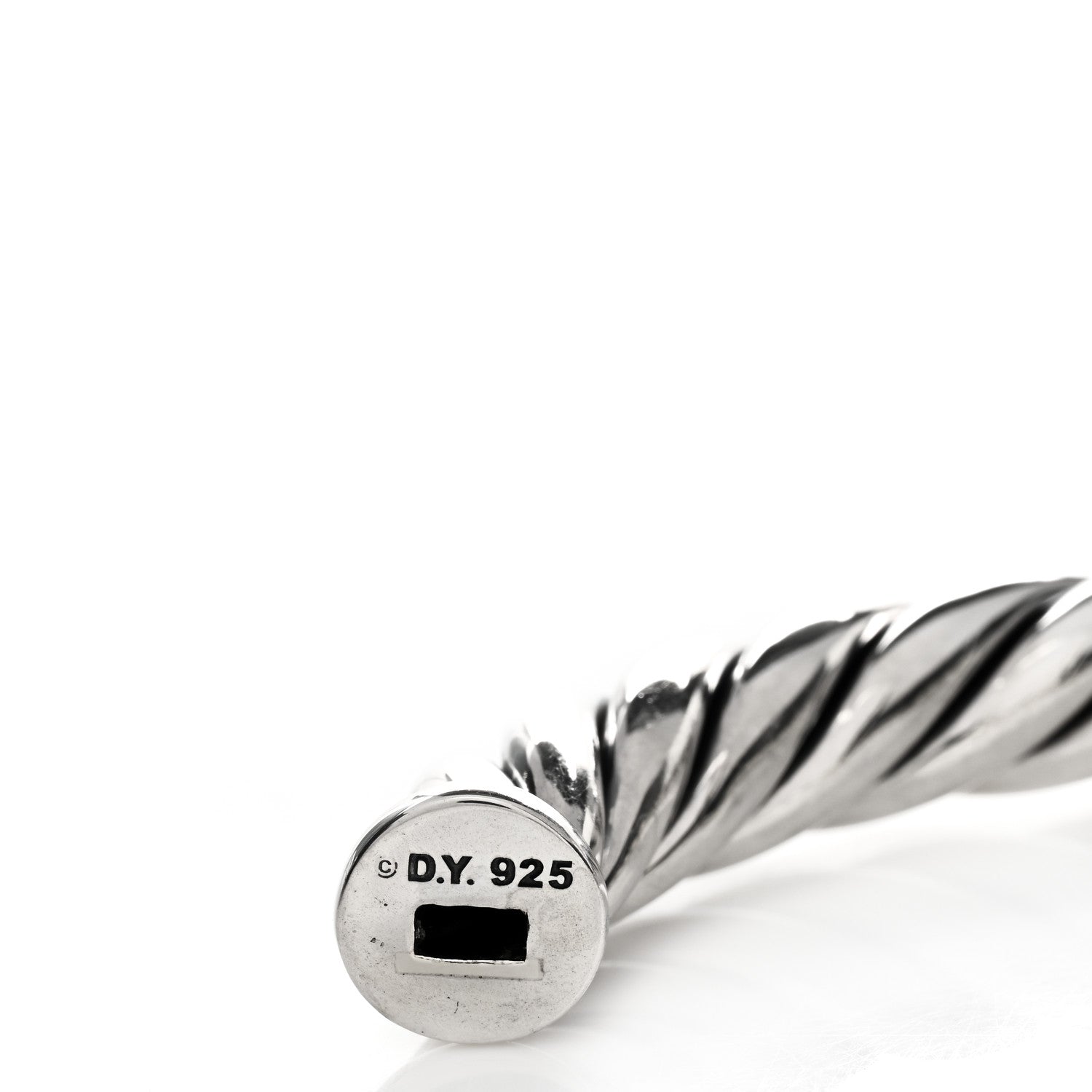 David Yurman Sterling Silver Metro Hinged Bangle Bracelet 3 of 3