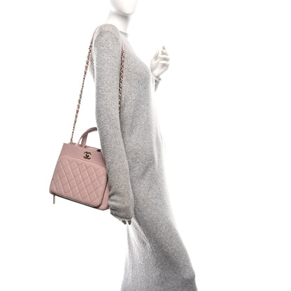 Chanel Caviar Quilted Small Business Affinity Shopping Bag Light Pink 2 of 10