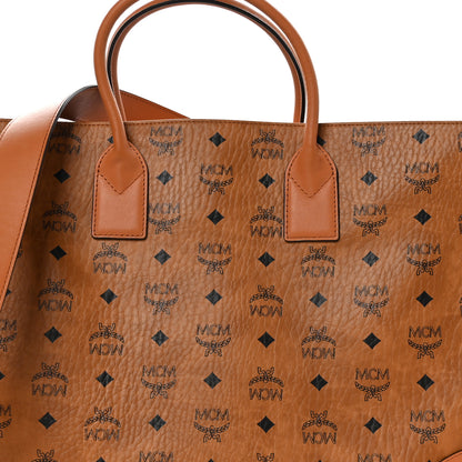 MCM Visetos Large Munchen Tote Cognac 8 of 10