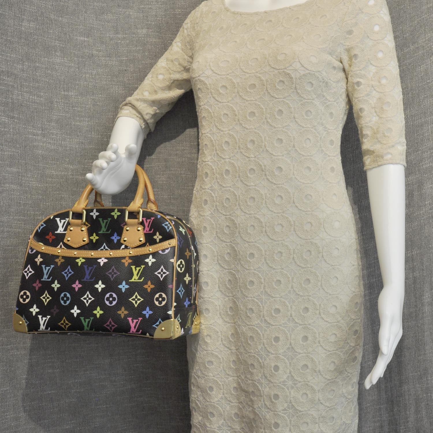 Louis Vuitton Monogram Multicolor Trouville Black 2 of 9