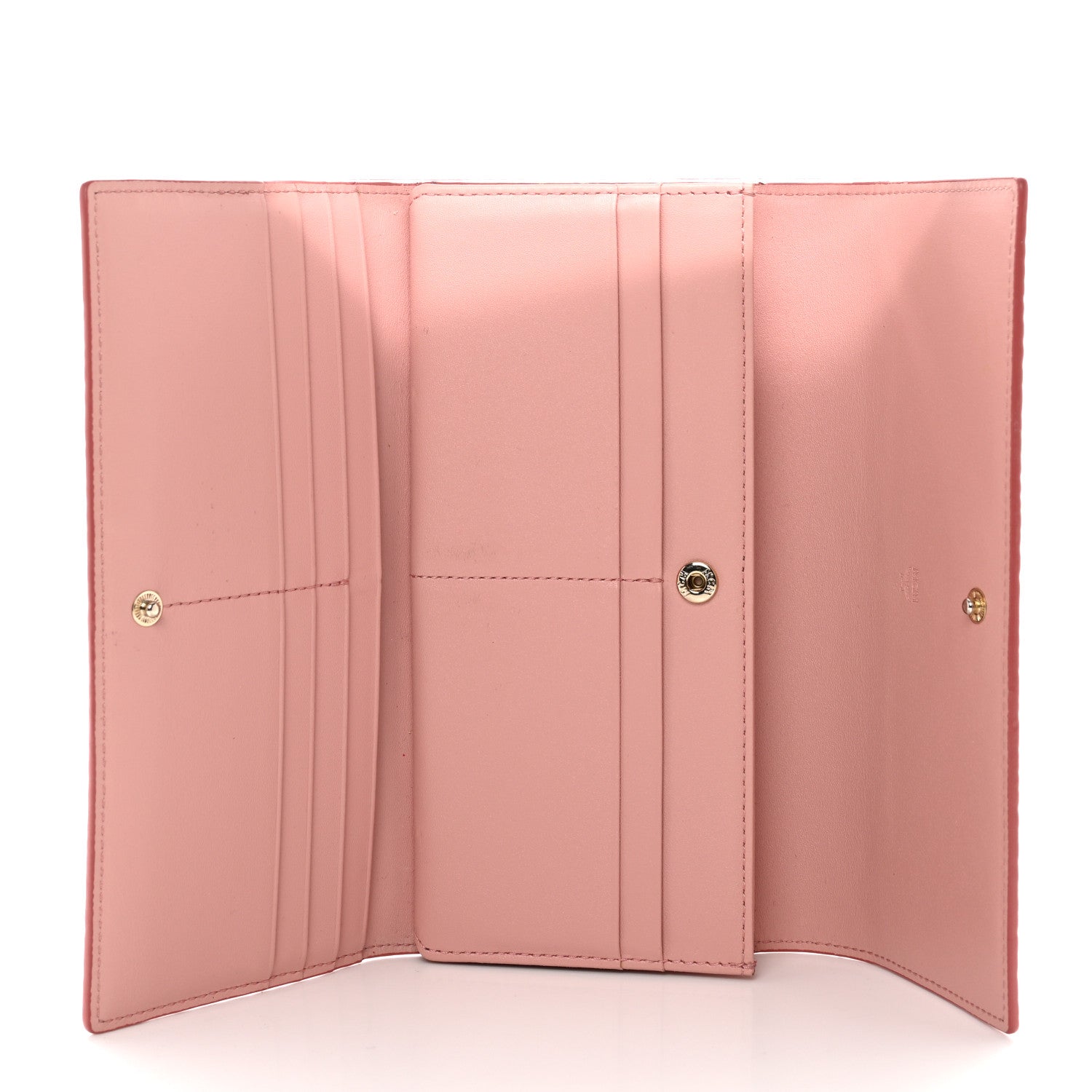 MCM Visetos Continental Flap Wallet Soft Pink 5 of 10