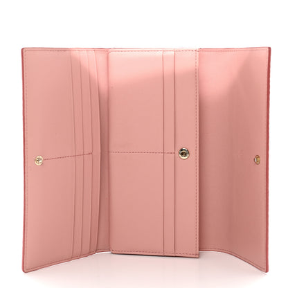 MCM Visetos Continental Flap Wallet Soft Pink 5 of 10