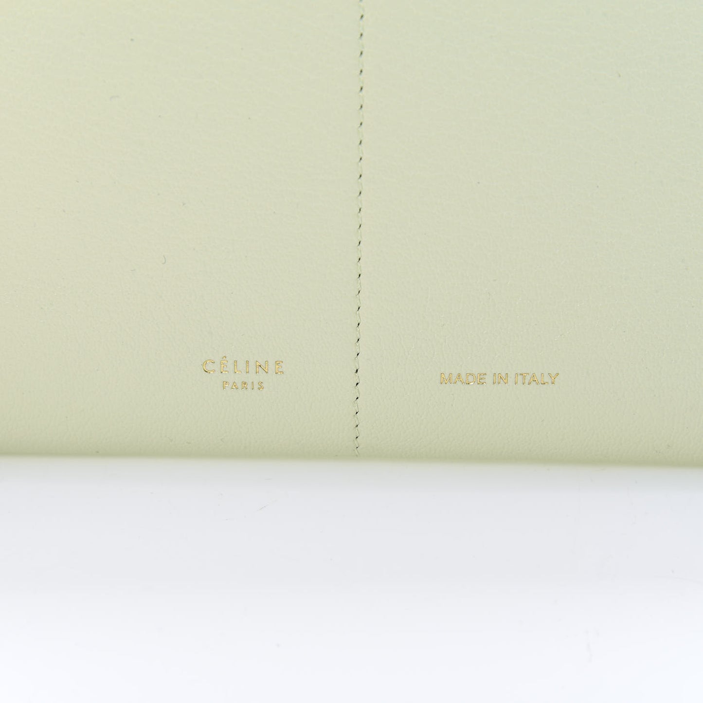Calfskin Folded Clutch With Strap Jade